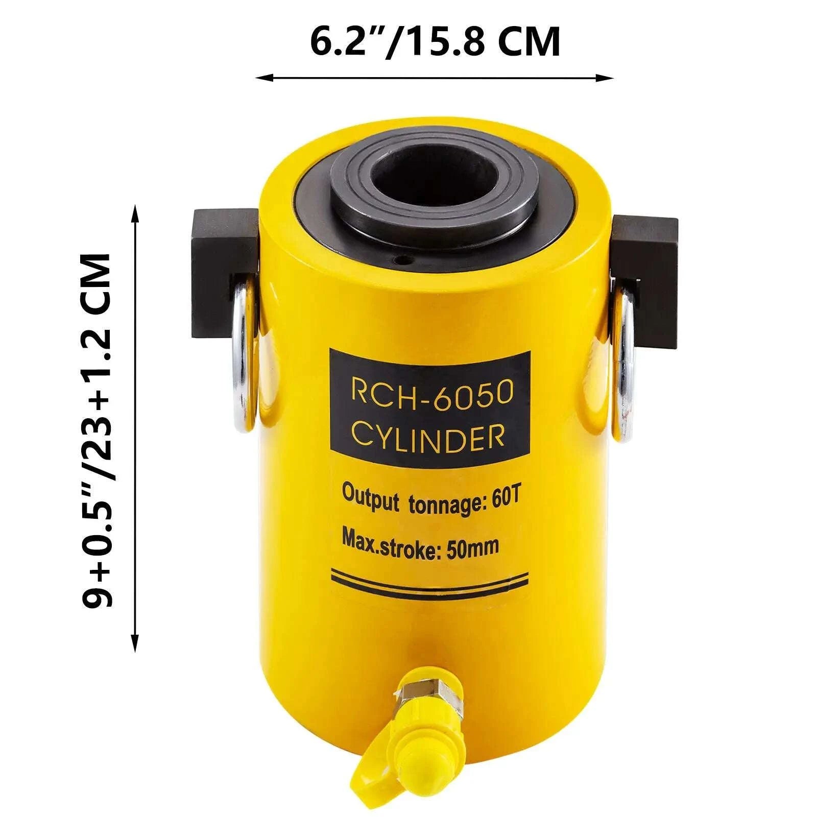 60 Ton Hydraulic Cylinder Jack 2 Inch Stroke Low Profile Ram-60 T 2 Inch / United States