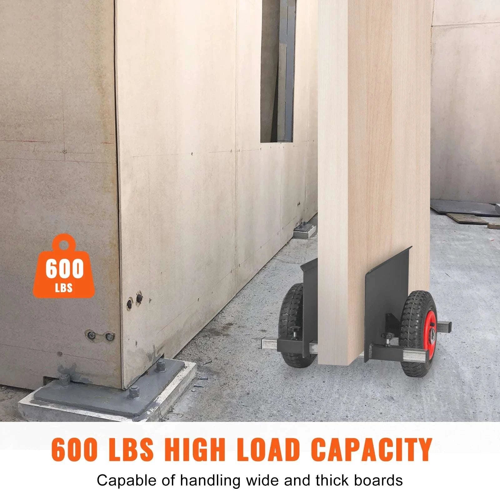 600 lb Panel Dolly Cart with Pneumatic Wheels & Adjustable Clamp-600 LBS / spain