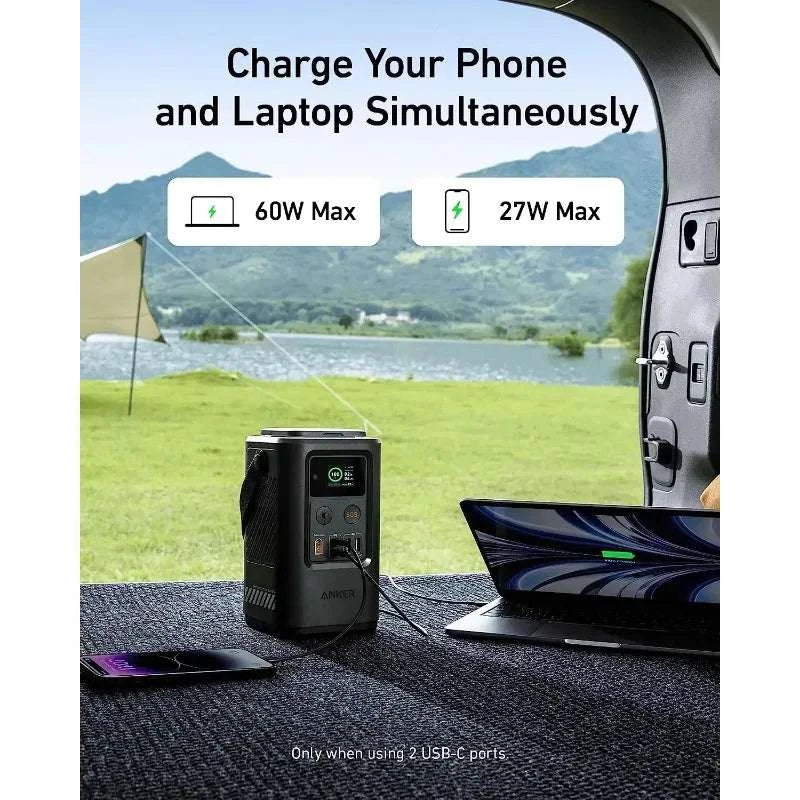 60000mAh Portable Power Bank 192Wh LiFePO4 with Digital Display-Green / China Mainland
