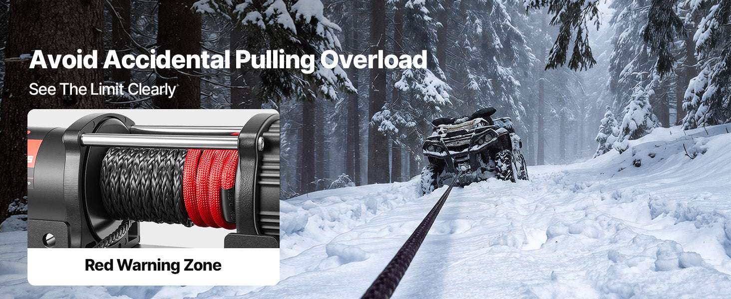 6000lb 12V ATV UTV Electric Winch with Remote & 49.2ft Cable-6000lbs / United States