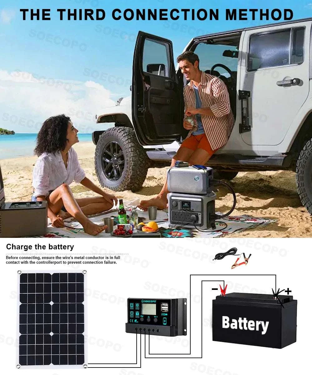 6000W Solar Power System Kit with 500W Panel, 100A Controller Inverter-only  Inverter 220V