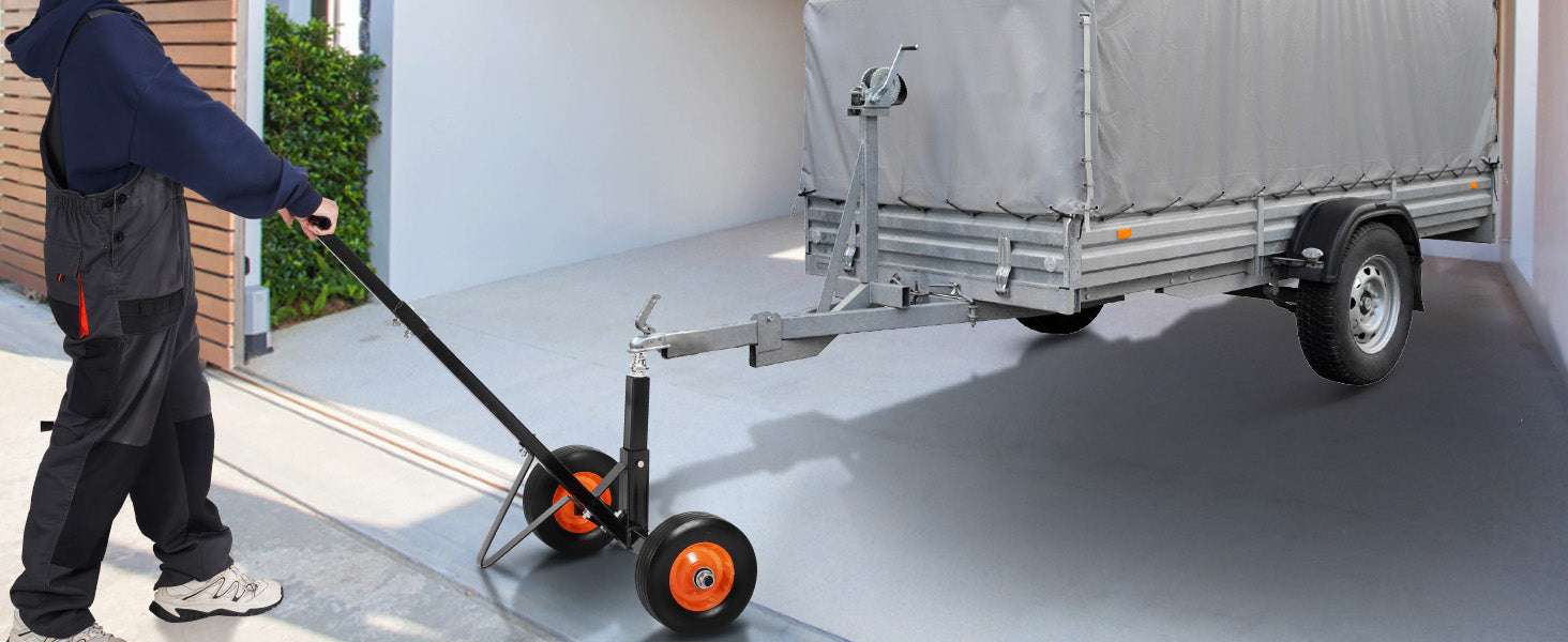 600lbs Trailer Dolly with Adjustable Height & Universal Hitch Ball-600 lbs / france