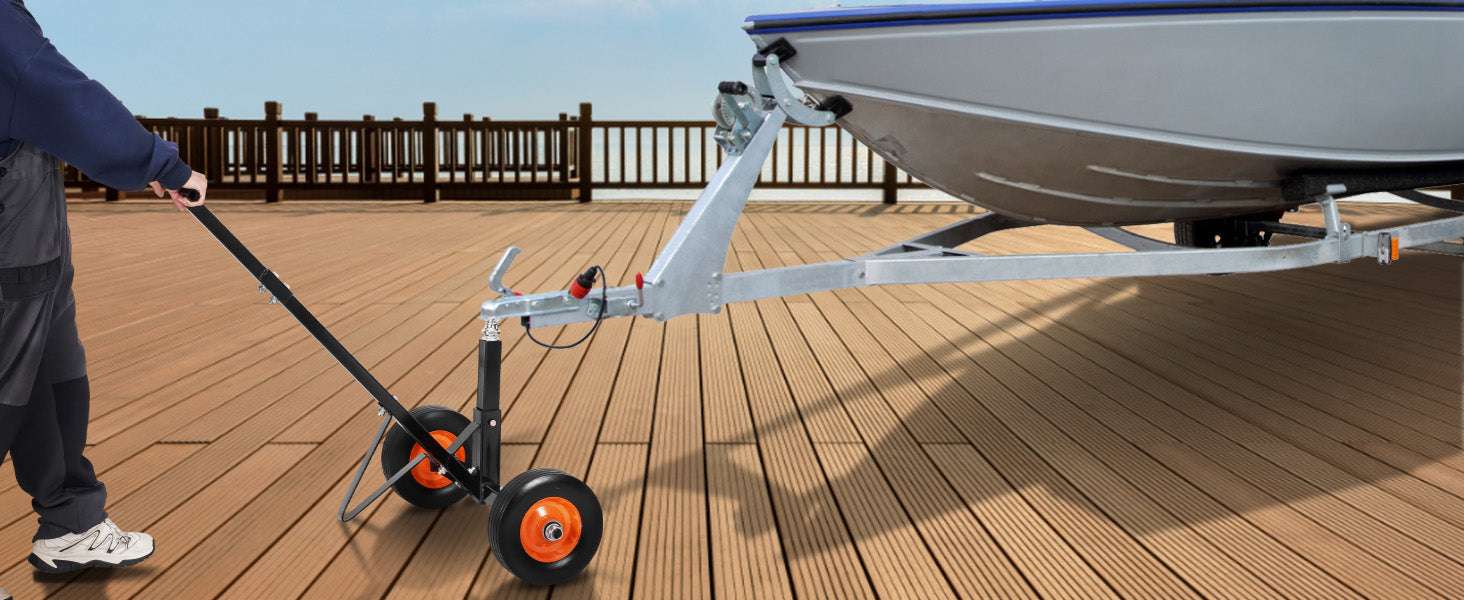 600lbs Trailer Dolly with Adjustable Height & Universal Hitch Ball-600 lbs / france
