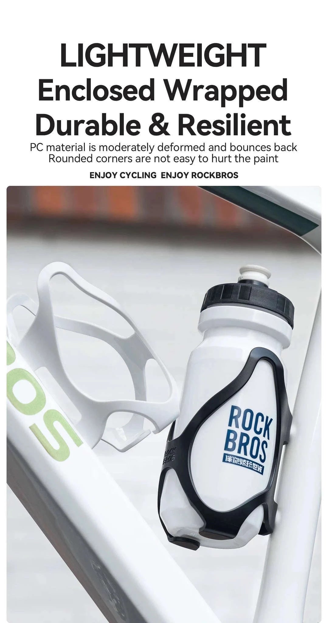 600ml Cycling Water Bottle with Bike Cage-310037001