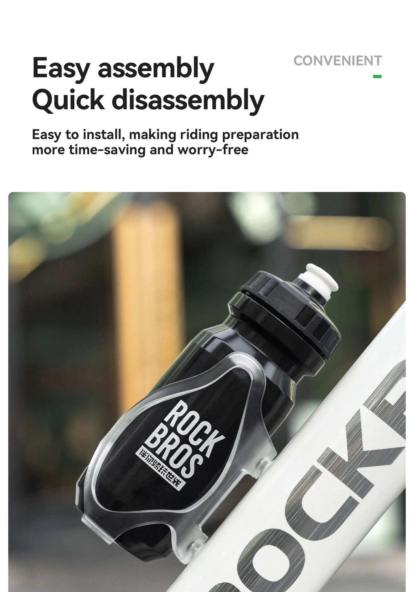 600ml Cycling Water Bottle with Bike Cage-310037001