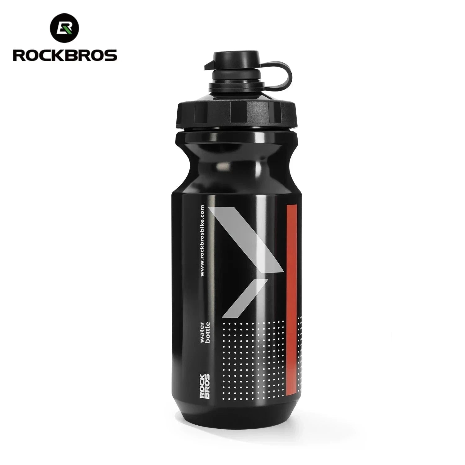 600ml Cycling Water Bottle with Dust Cover Leakproof Squeeze Design-White