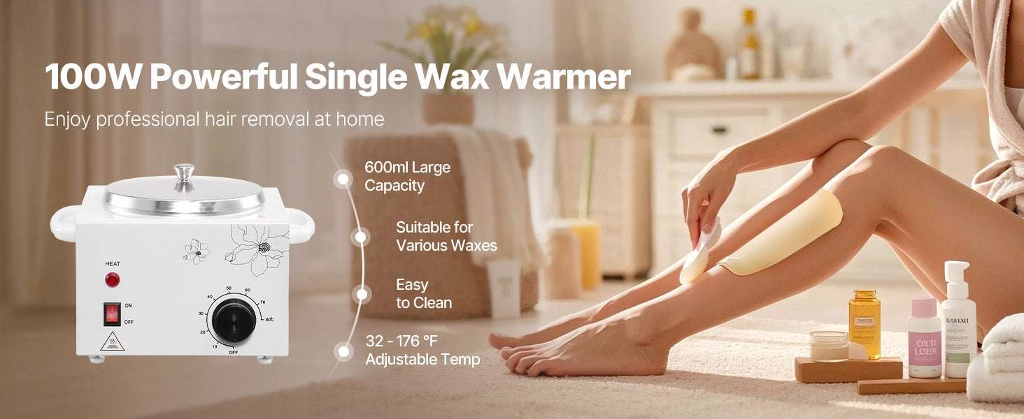 600ml Wax Warmer for Hair Removal with Adjustable Temperature Control-500-600ml / United States