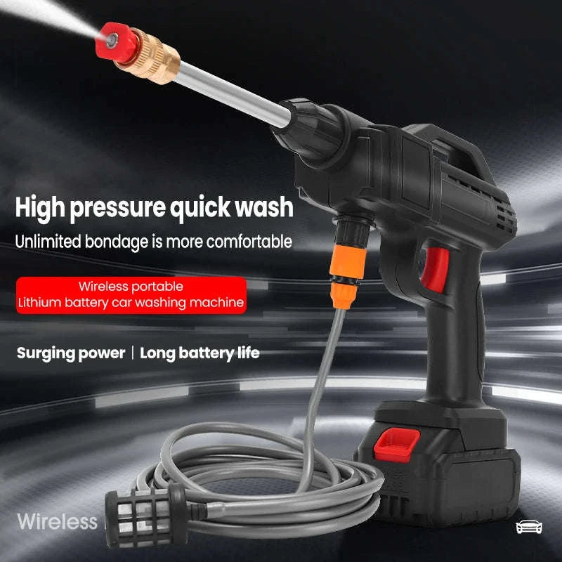 600W Cordless High Pressure Cleaner for Makita 18V Battery-With 2XBattery / Electric / Poland