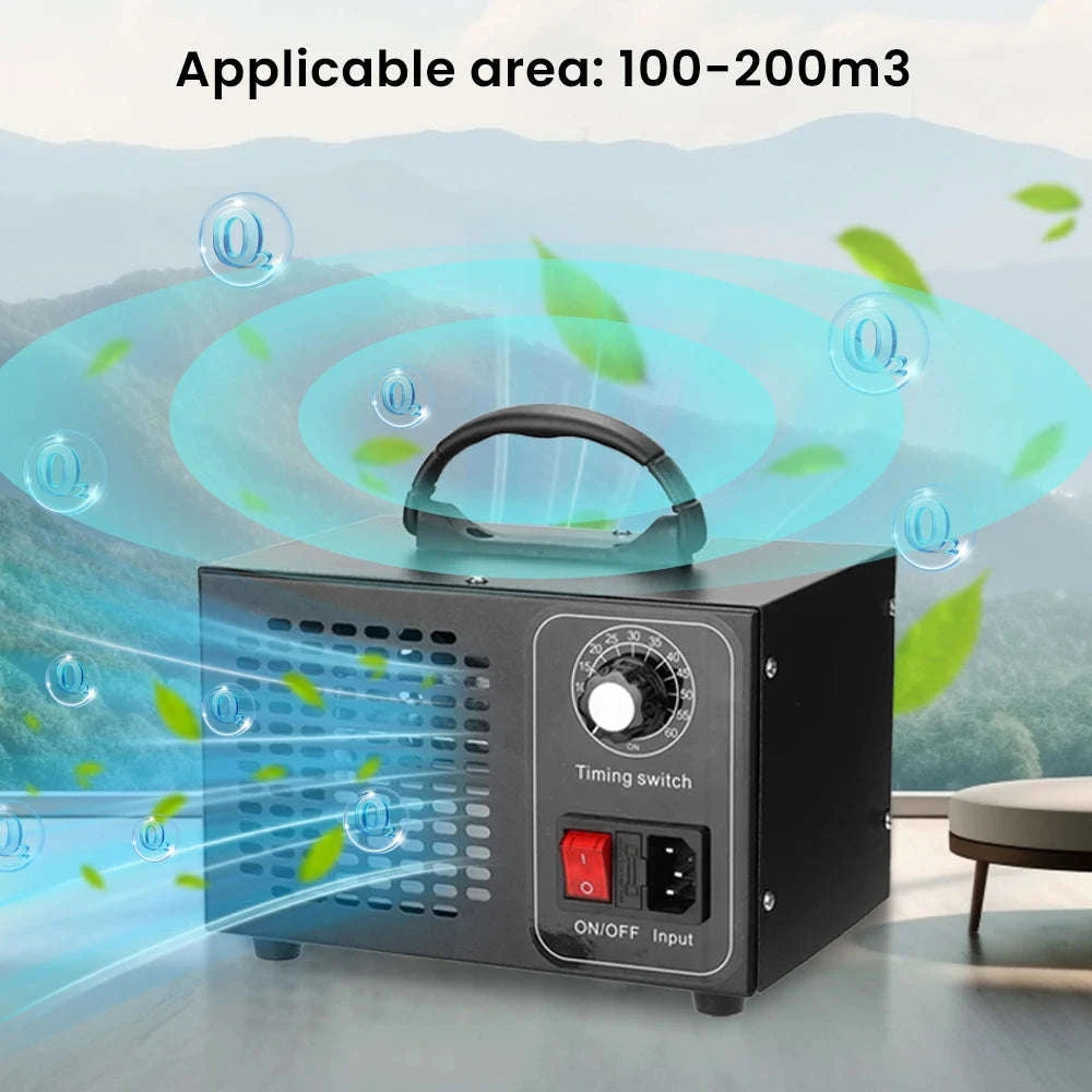 60g/h Ozone Generator Air Purifier for Home, Car & Office-PL-BLACK / 1.8KG / france|EU