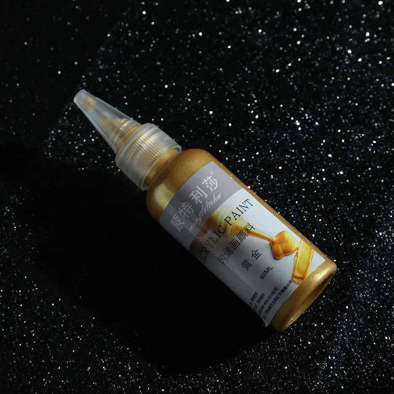 60ml Gold Metallic Acrylic Paint for DIY Projects-Green