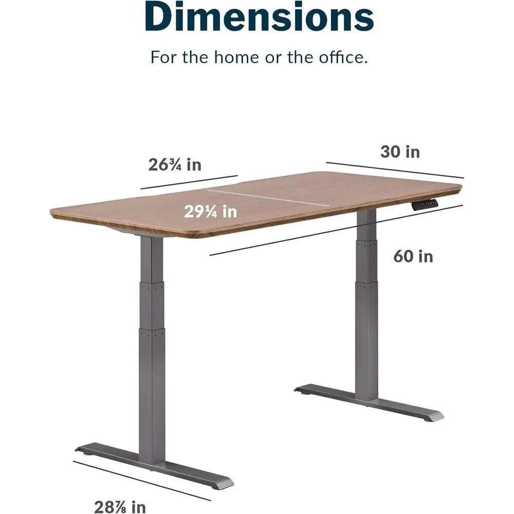 60x30 Electric Standing Desk with Dual Motor & Memory Presets-Computer desk / United States
