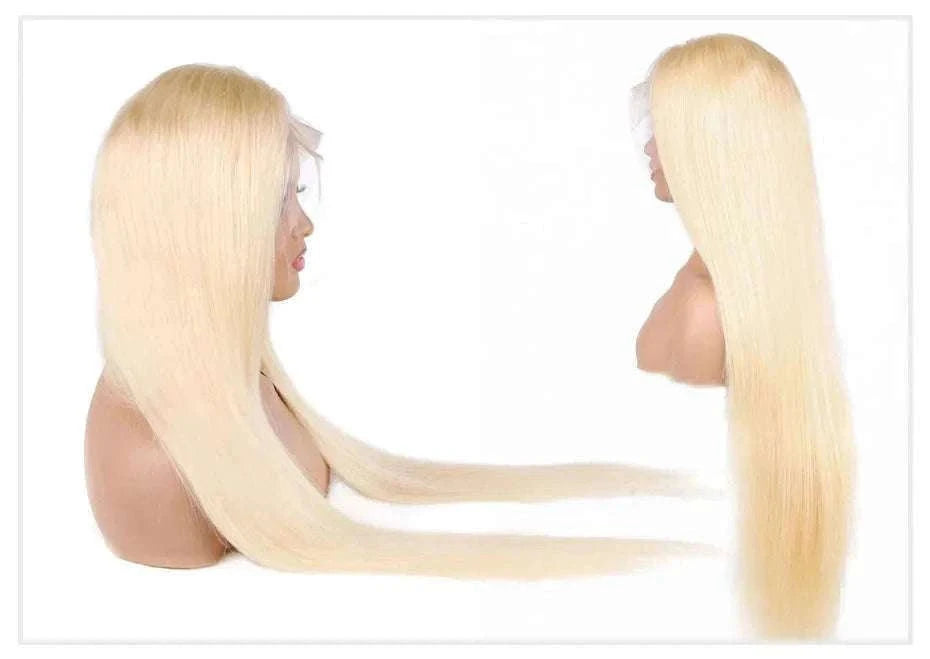 613 Honey Blonde Straight Lace Front Human Hair Wig (13x4, 13x6, 360 HD)-360 HD Frontal Wig / 42inches / 200 Density|United States