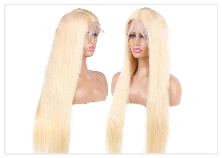 613 Honey Blonde Straight Lace Front Human Hair Wig (13x4, 13x6, 360 HD)-360 HD Frontal Wig / 42inches / 200 Density|United States