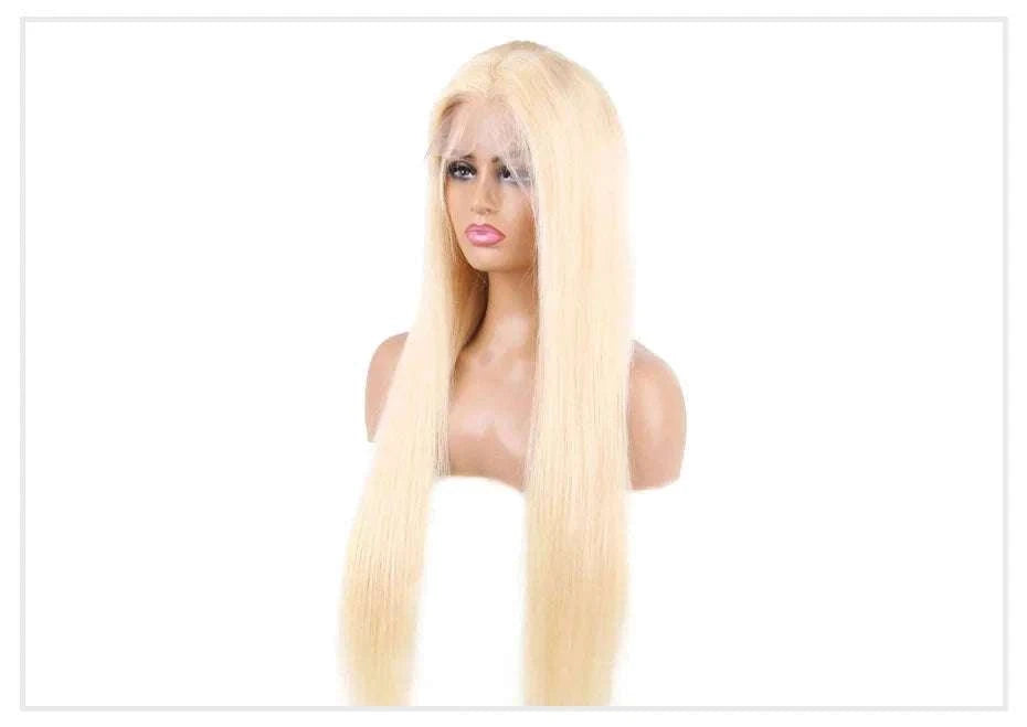 613 Honey Blonde Straight Lace Front Human Hair Wig (13x4, 13x6, 360 HD)-