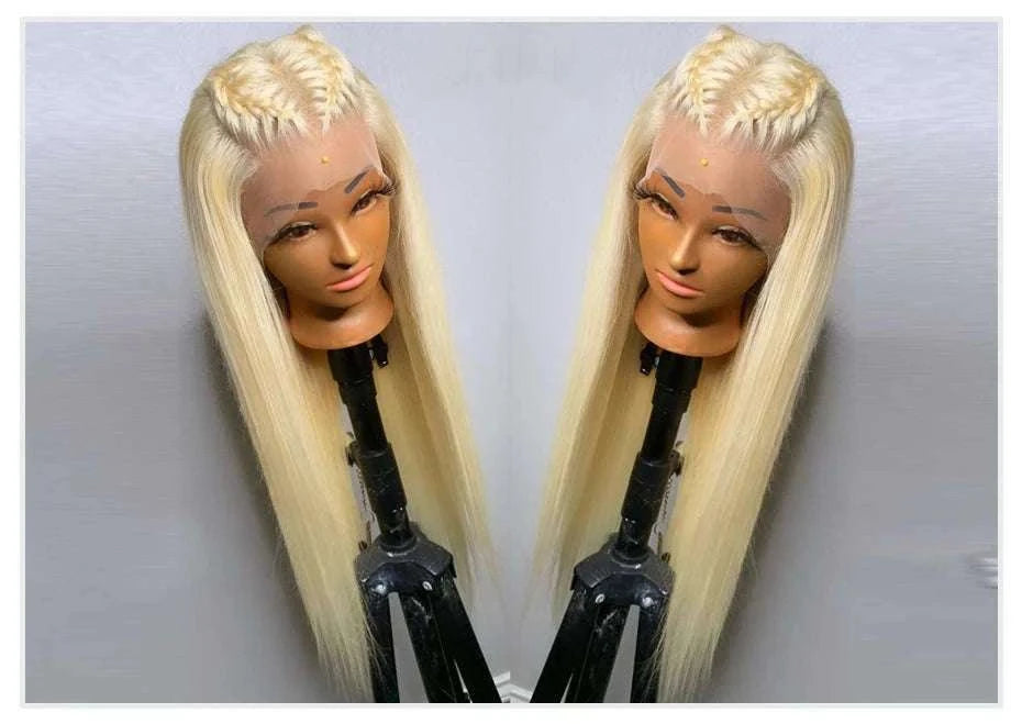 613 Honey Blonde Straight Lace Front Human Hair Wig (13x4, 13x6, 360 HD)-
