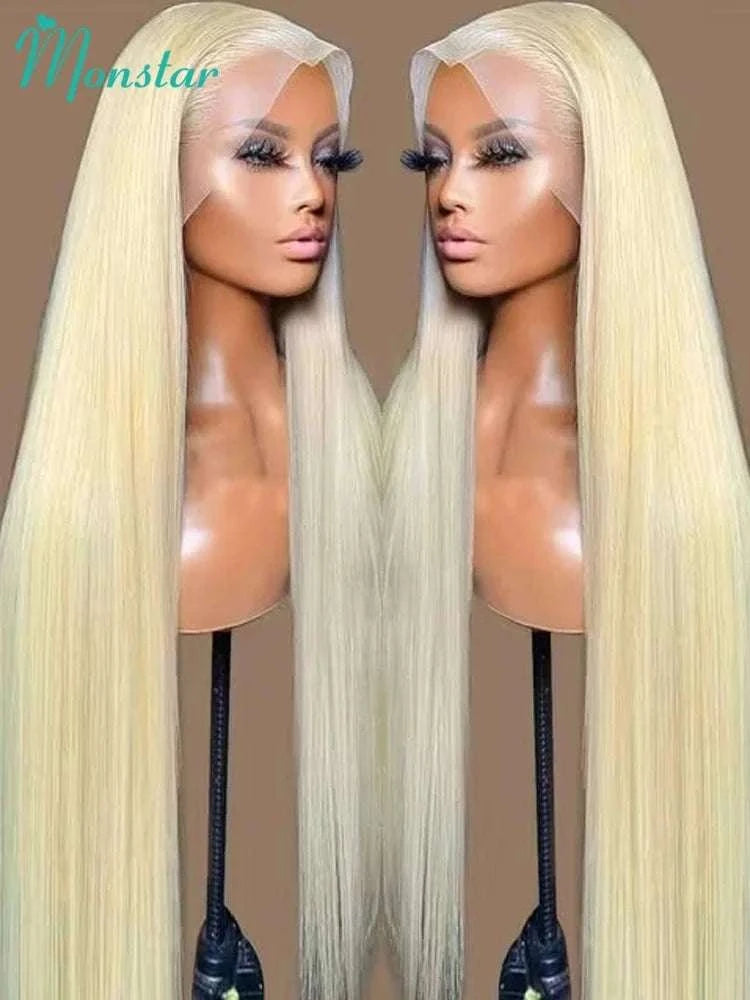 613 Honey Blonde Straight Lace Front Human Hair Wig (13x4, 13x6, 360 HD)-