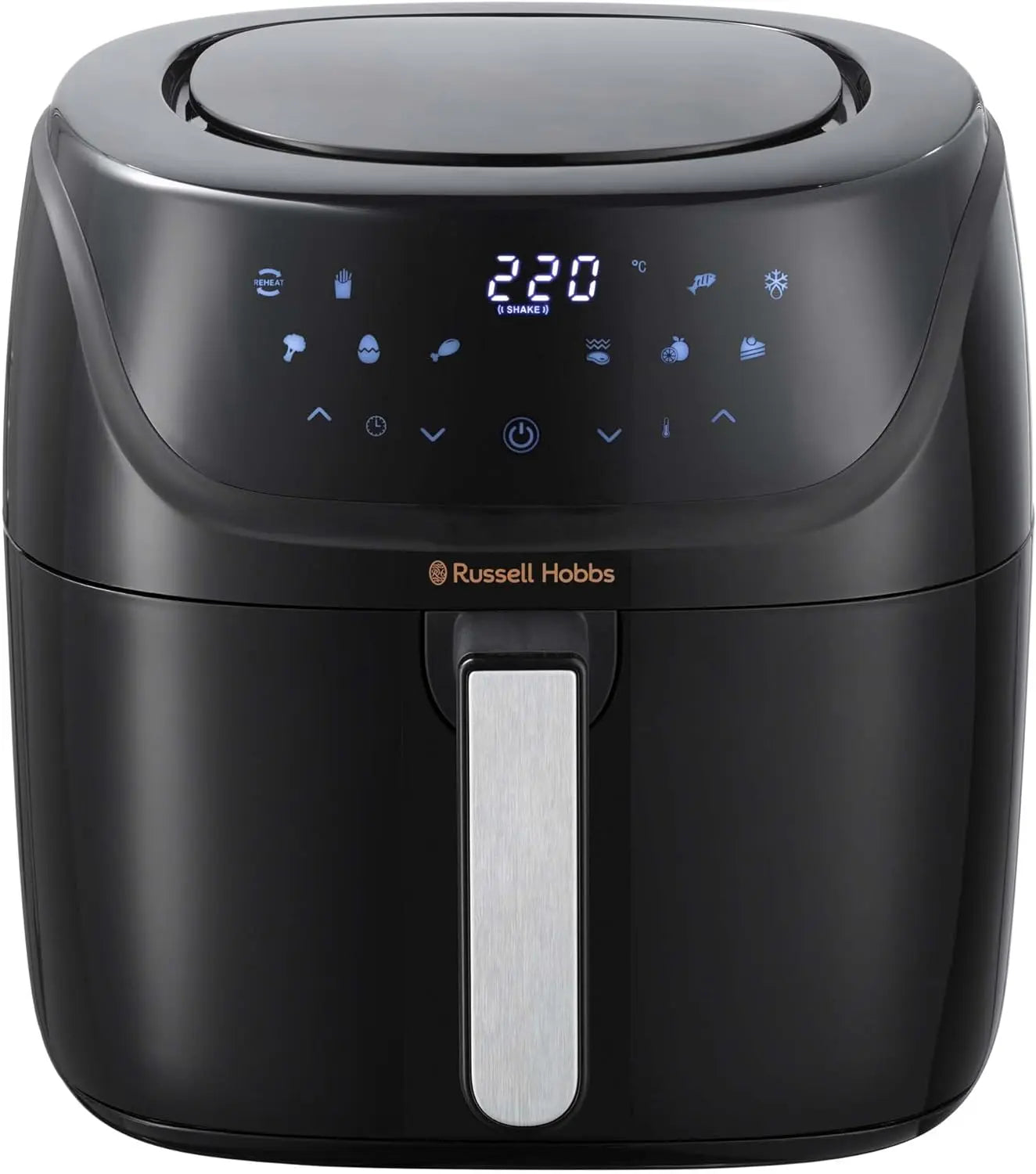 Russell Hobbs SatisFry 27170-56 Hot Air Fryer XXL 8L Rapid AirFryer Compact Housing 7 Cooking Functions 10 Programmes Dishwasher Safe Max 220 °C Fryer without Oil, Grilling, Baking, Roasting - Spy-shop.com