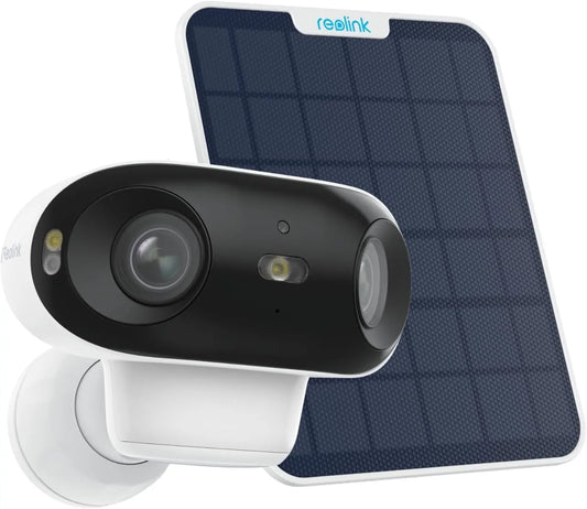 Reolink 4K Solar Security Camera Outdoor Wireless Battery Operated, 8MP CCTV Camera Dual-Band Wi-Fi 6, ColorX Night Vision, 180° Wide Angle, Person/Vehicle/Animal Detection, Argus 4 Pro+Solar Panel - Spy-shop.com