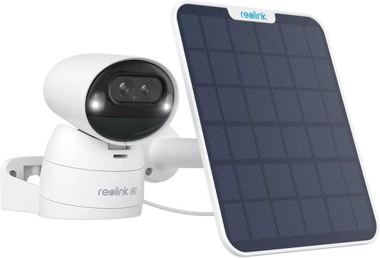 Reolink 4K PTZ Solar Security Camera Outdoor Wireless, Battery Operated CCTV Wi-Fi Camera, Auto Zoom Tracking, 8MP Color Night Vision AI Detection, 2-Way Audio 2.4/5GHz WiFi, Argus Track + Solar Panel - Spy-shop.com