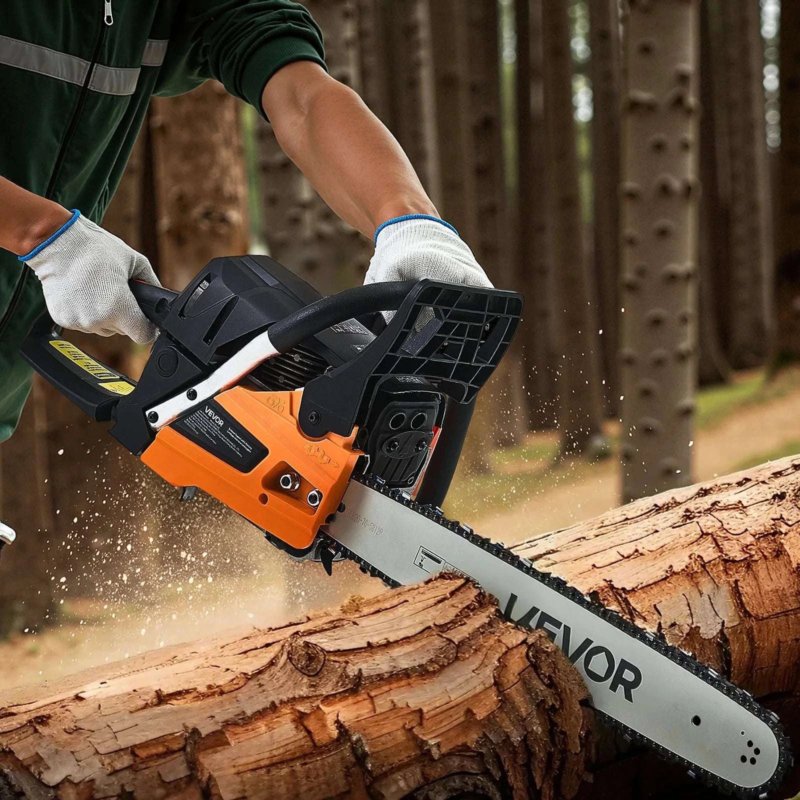 62cc Gas Chainsaw 20-Inch Bar 3.8 HP High-Speed Wood Cutter-United States / 20 in