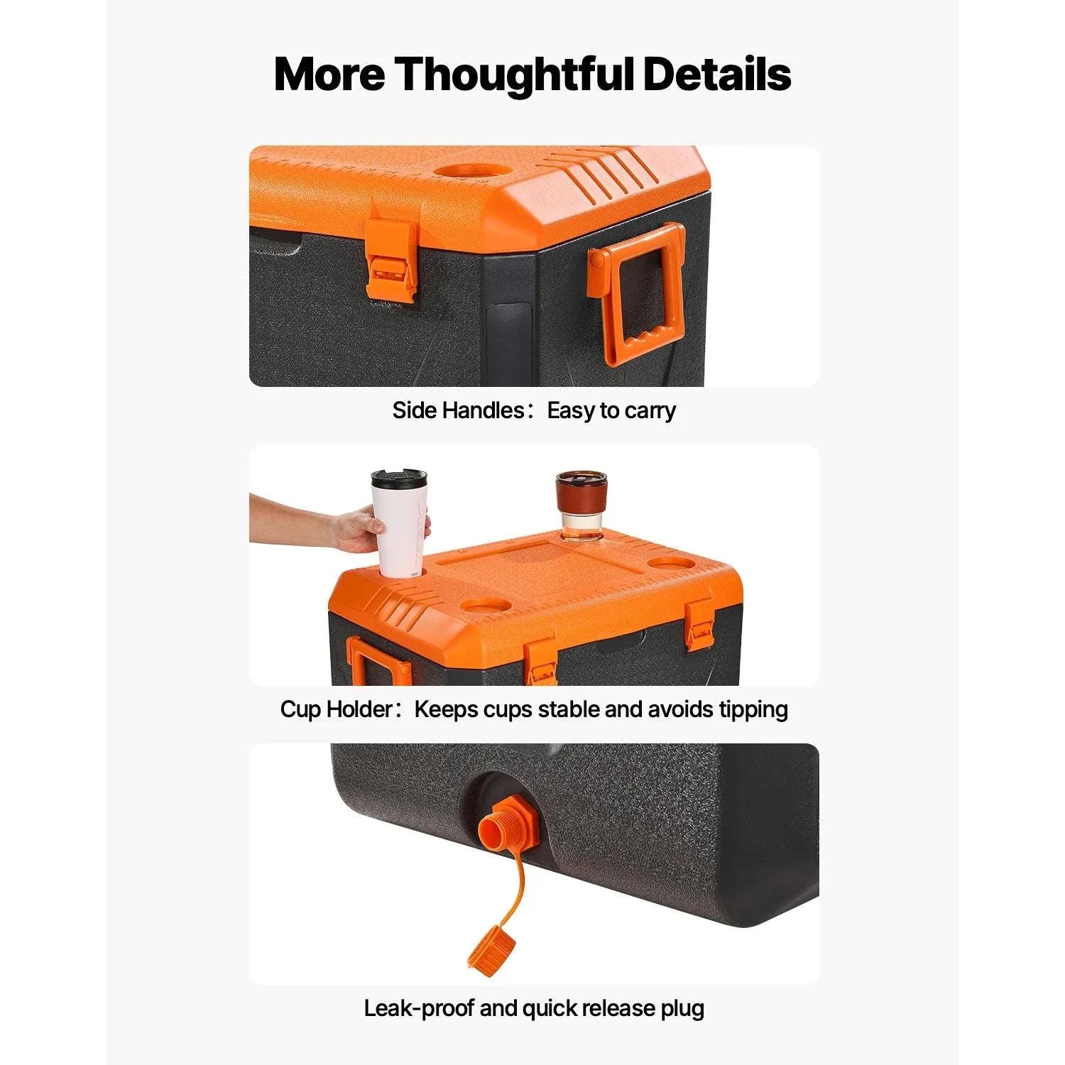 63QT Portable Hard Cooler with Ice Retention for Camping & Travel-63qt / United States