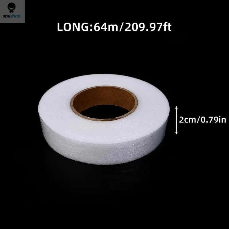 64M Iron-On Hem Tape for Quick No-Sew Clothing Repairs-Black W 1.5cm