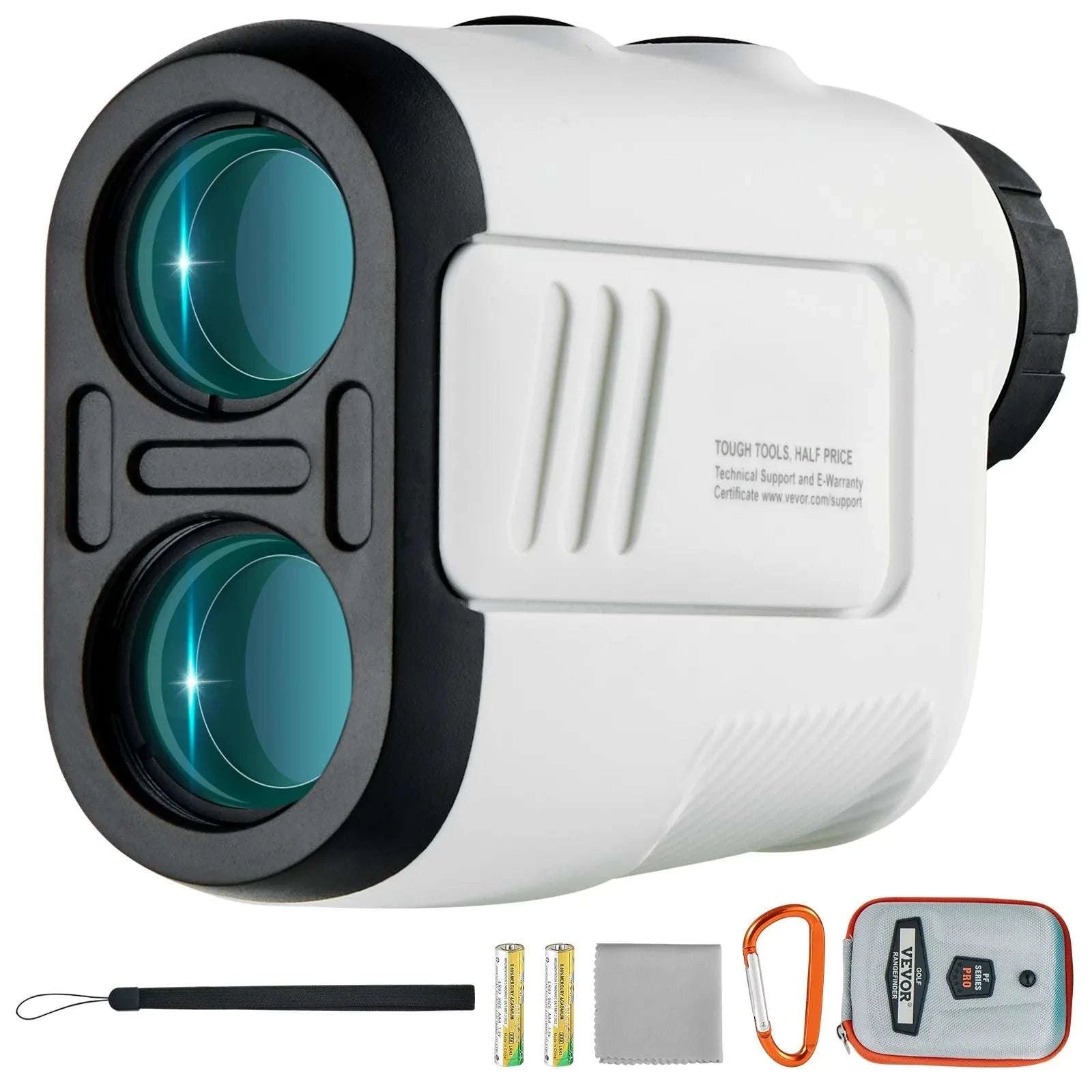 650 Yard Golf Rangefinder with Slope, Flag Lock & 6X Zoom-white 650 Yards / United States