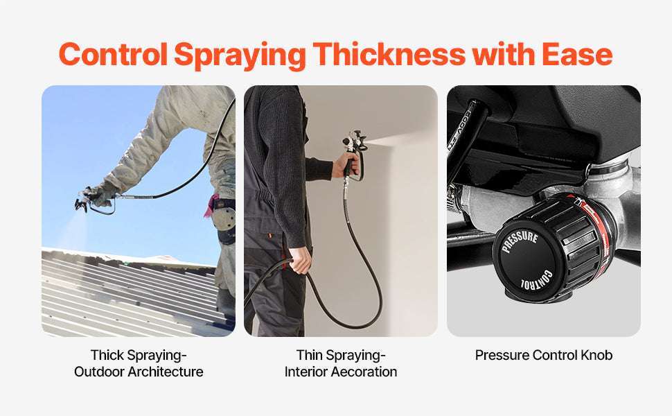 650W Airless Paint Sprayer 3000 PSI with Extension Rod & Hose-650W 0.25GPM / United States