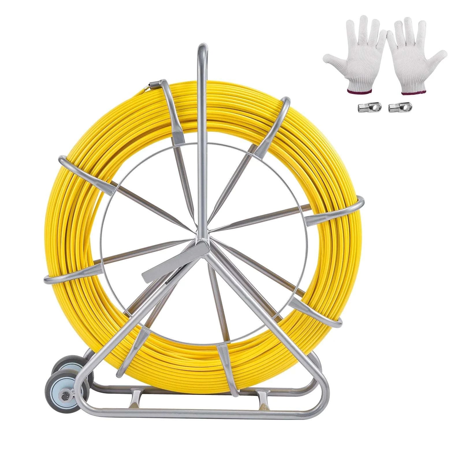 656ft Fiberglass Fish Tape Wire Puller with 5/16in Rodder-200m 8mm / spain