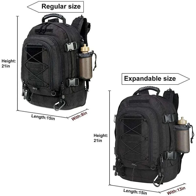 65L Tactical Military Backpack for Camping, Hiking & Travel-CP / United States