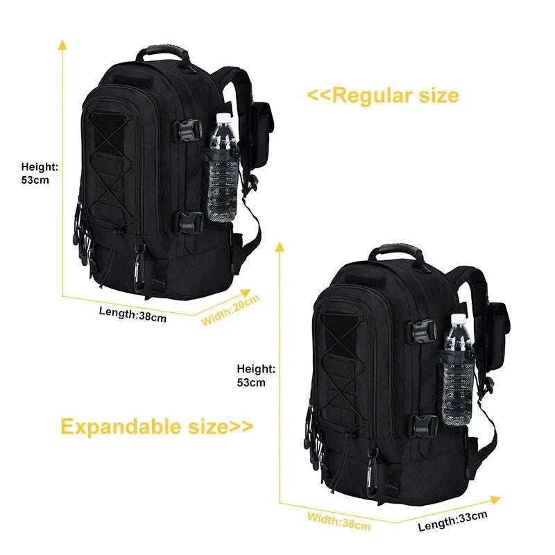 65L Tactical Military Backpack for Camping, Hiking & Travel-CP / United States