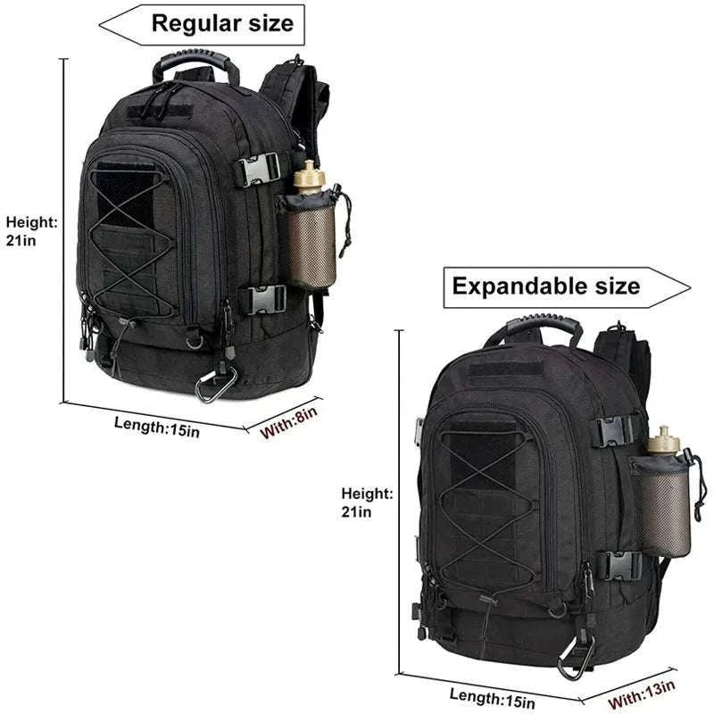 65L Tactical Military Backpack for Camping, Hiking & Travel-CP / United States