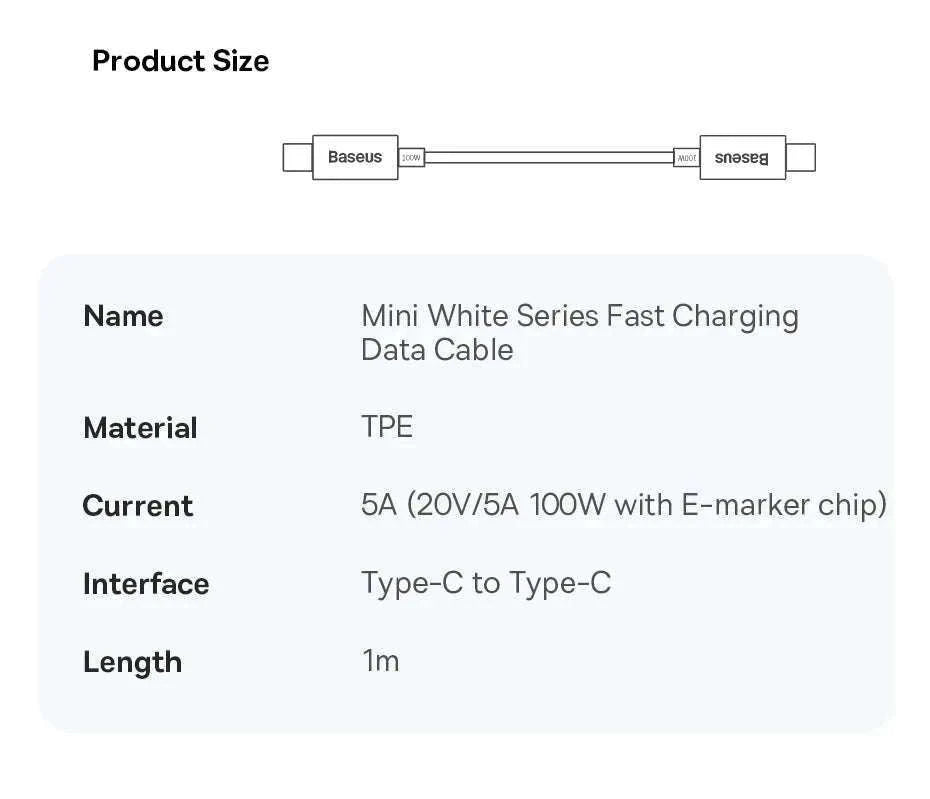 65W GaN Fast Charger with Dual USB-C & USB Ports for Laptop Phone-EU Plug White