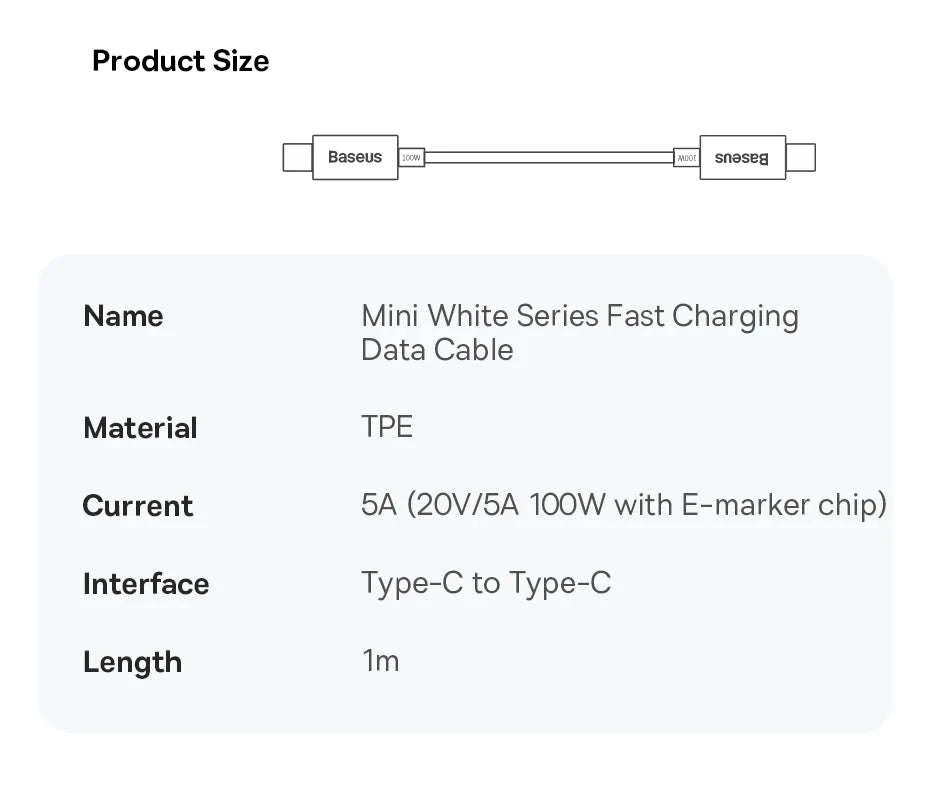 65W GaN Fast Charger with Dual USB-C & USB Ports for Laptop Phone-EU Plug White