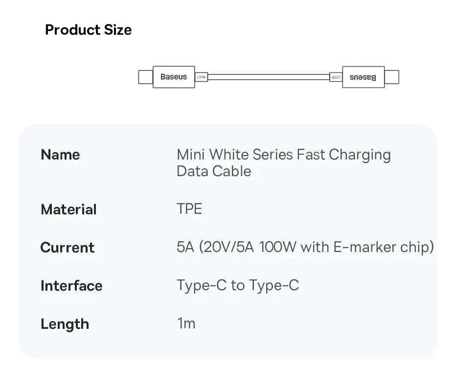 65W GaN Fast Charger with Dual USB-C & USB Ports for Laptop Phone-EU Plug White
