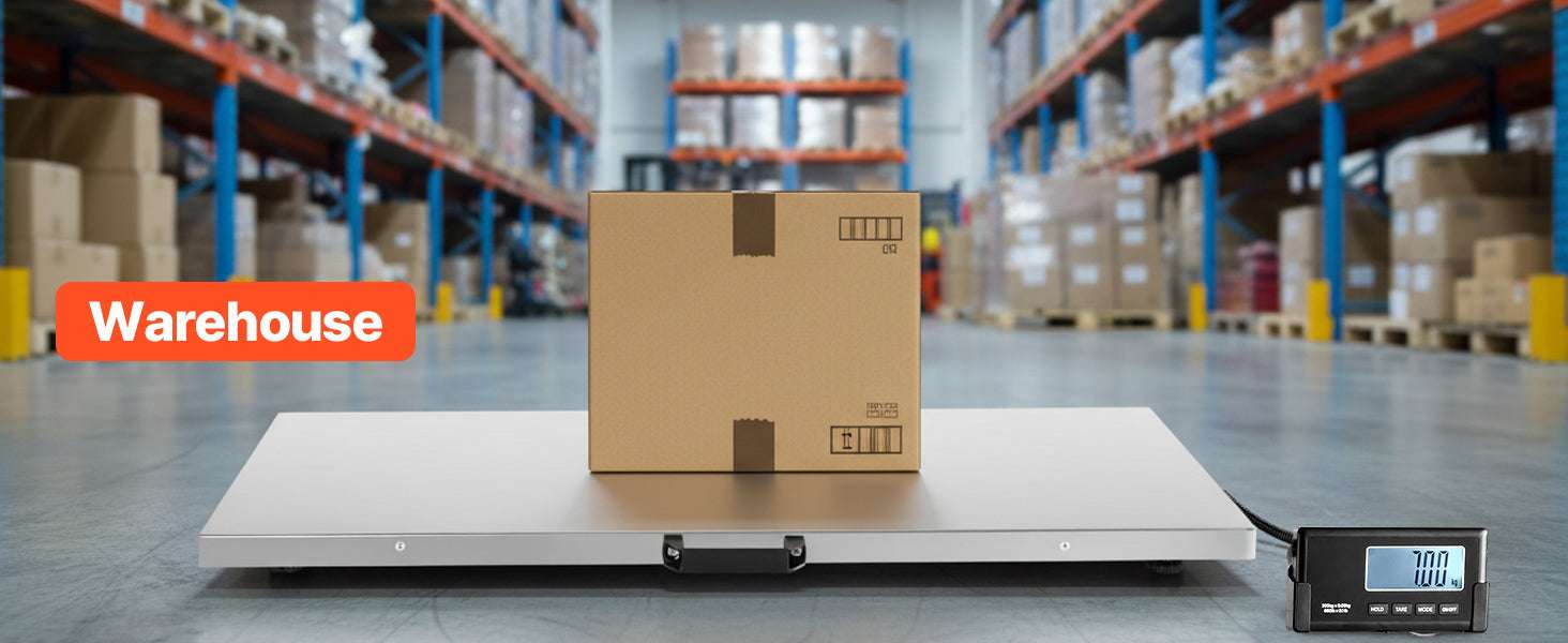 660 lb Digital Shipping Scale with LCD Display & AC/DC Power-660 lbs / United States