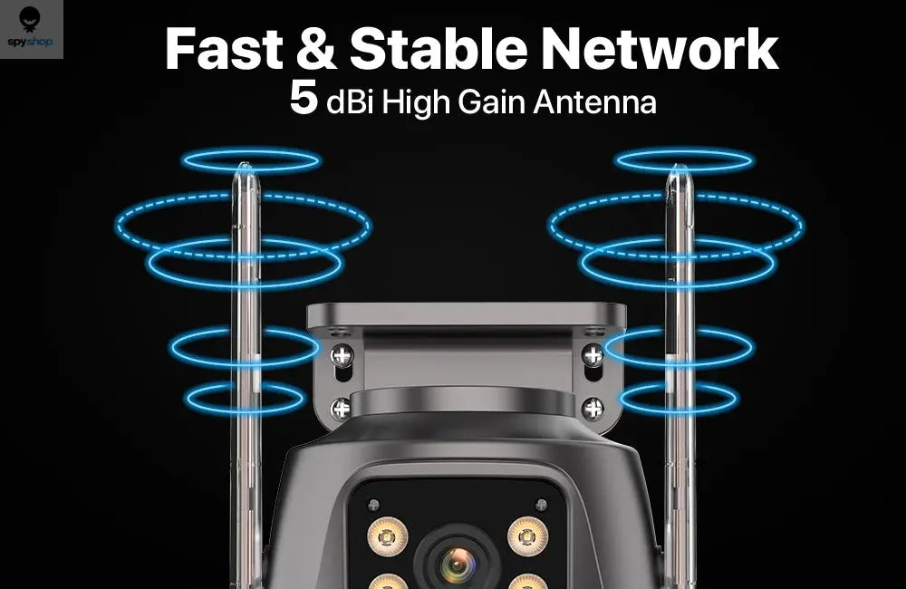 6K 9MP HD IP Camera Outdoor Three-Lens External WiFi Camera 4K/2K Dual Screen Security PTZ Cam Auto Tracking Surveillance iCSee Spy-shop.com