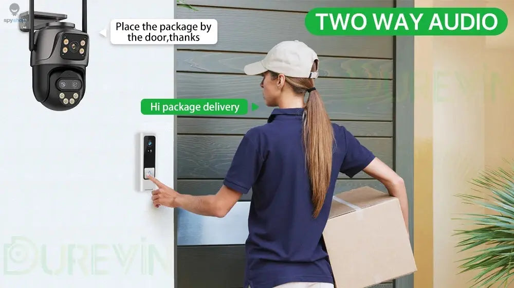 6K 9MP HD IP Camera Outdoor Three-Lens External WiFi Camera 4K/2K Dual Screen Security PTZ Cam Auto Tracking Surveillance iCSee Spy-shop.com