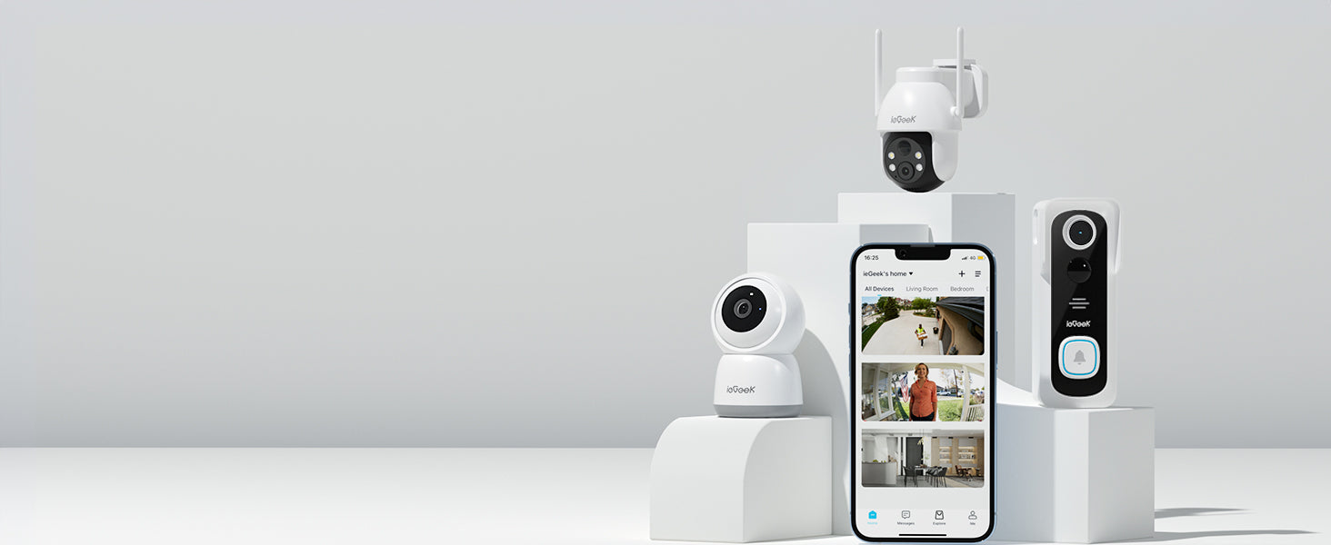 ieGeek Wireless Video Doorbell Camera with Chime, 2K HD