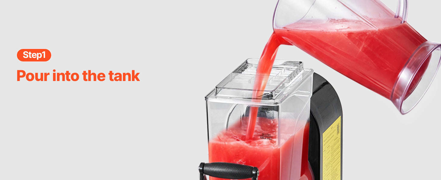 6L Commercial Slushy Machine with Self-Cleaning-1x6L / United States