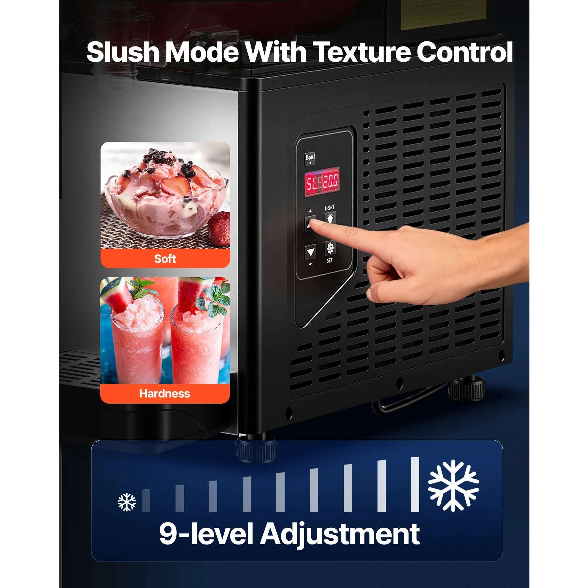 6L Commercial Slushy Machine with Self-Cleaning-1x6L / United States