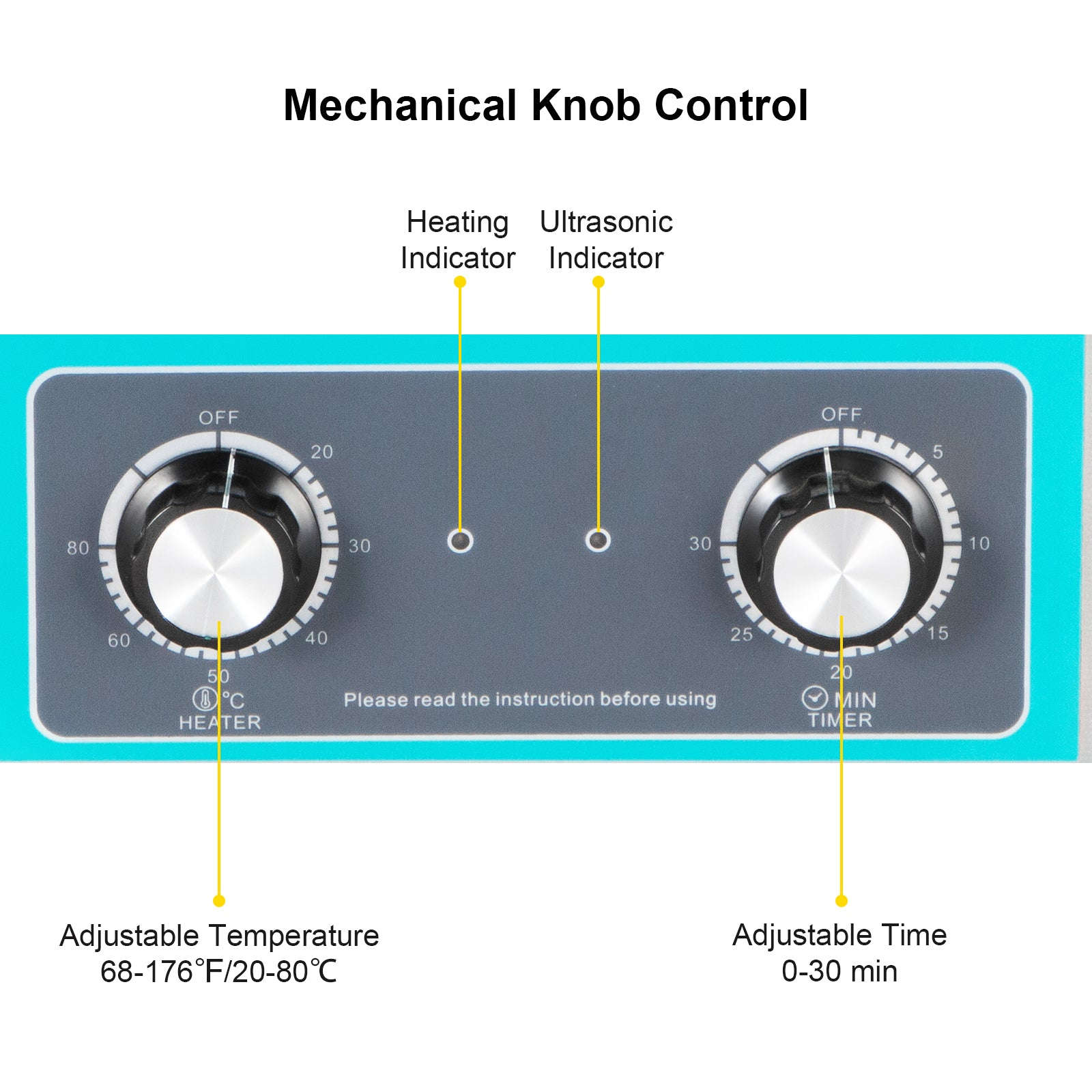 6L Ultrasonic Record Cleaner with Knob Control-spain