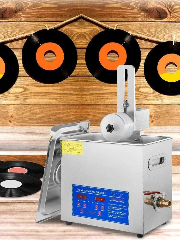 6L Ultrasonic Vinyl Record Cleaner 40kHz with Drying Rack-CZECH REPUBLIC
