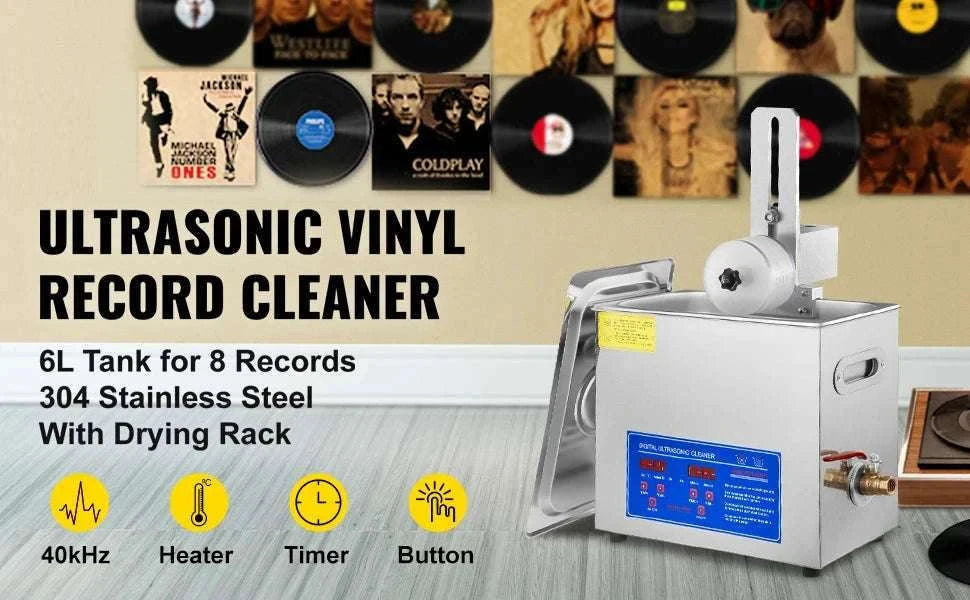 6L Ultrasonic Vinyl Record Cleaner for 7–12 Inch Records-6L / spain