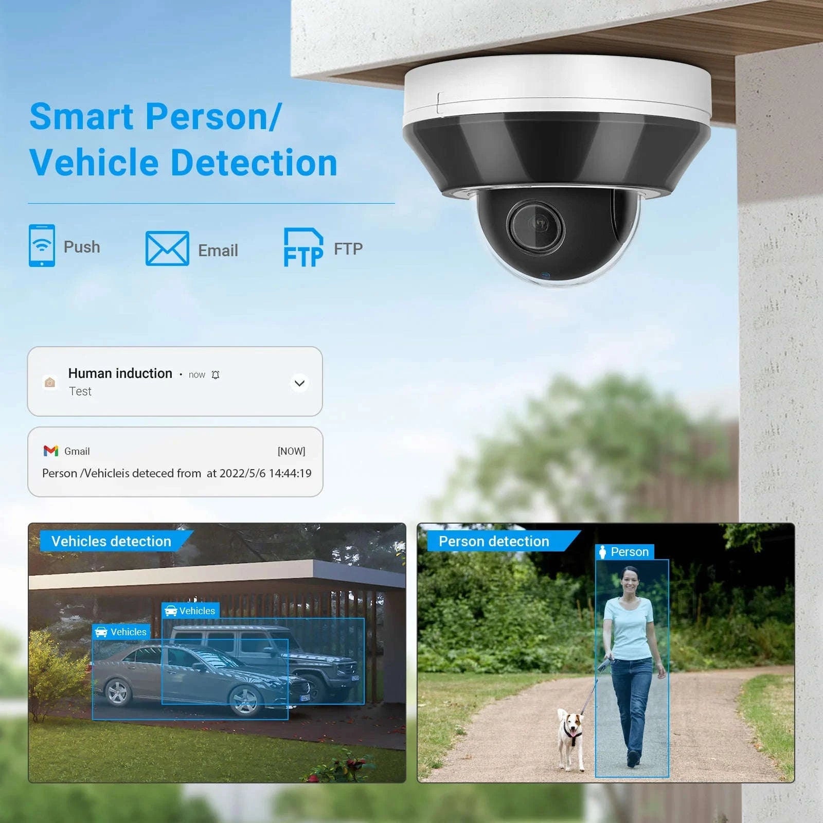 6MP POE PTZ Dome IP Camera – Outdoor Surveillance-6MP 3X ZOOM / Auto Varifocal / United States