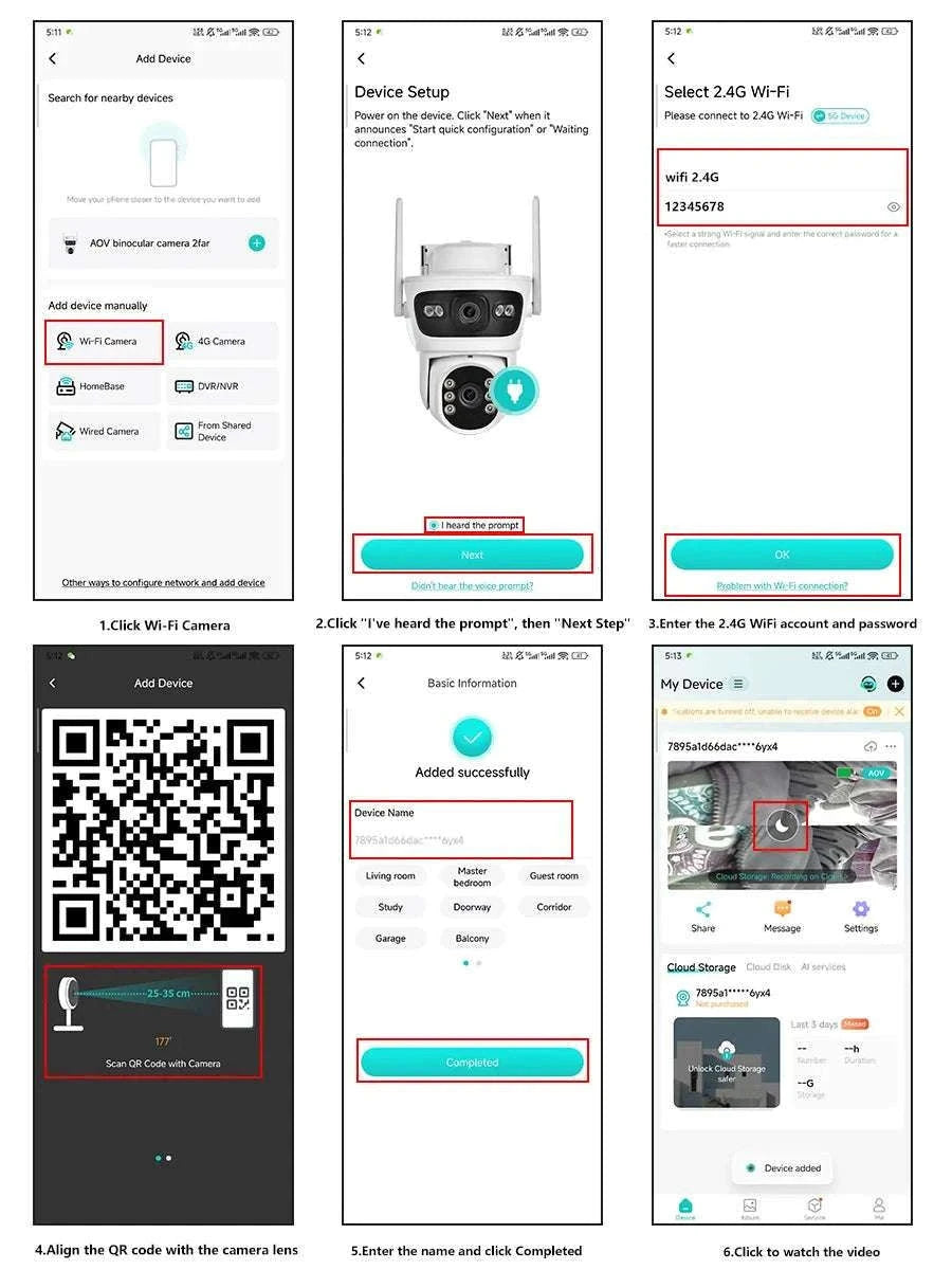 6MP Solar WiFi Security Camera Outdoor Dual Lens PTZ 360° View-Camera add 32G Card