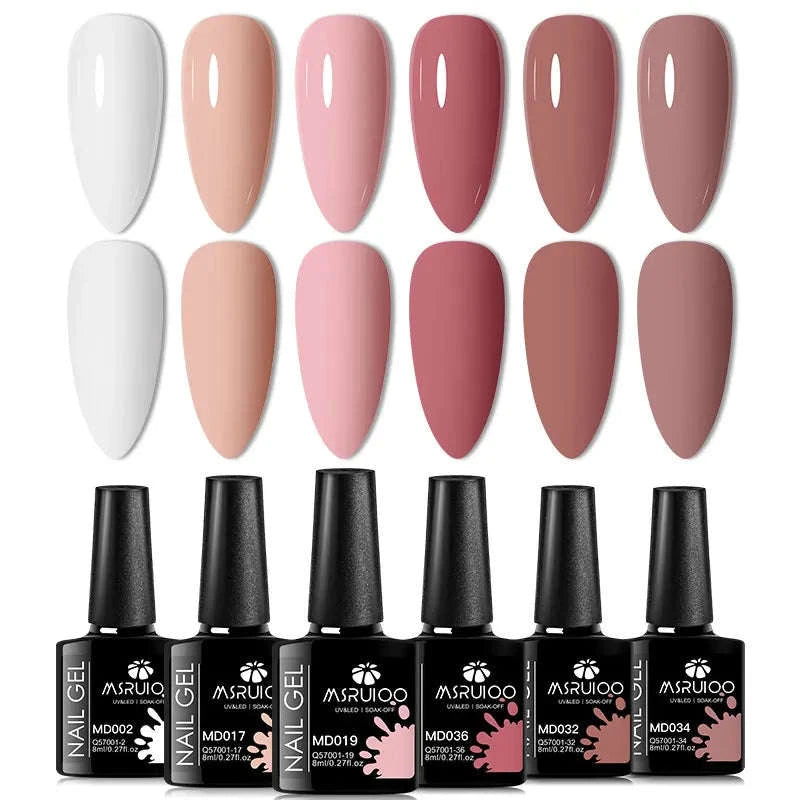 6pc All-Season Gel Nail Polish Set-ZH26453