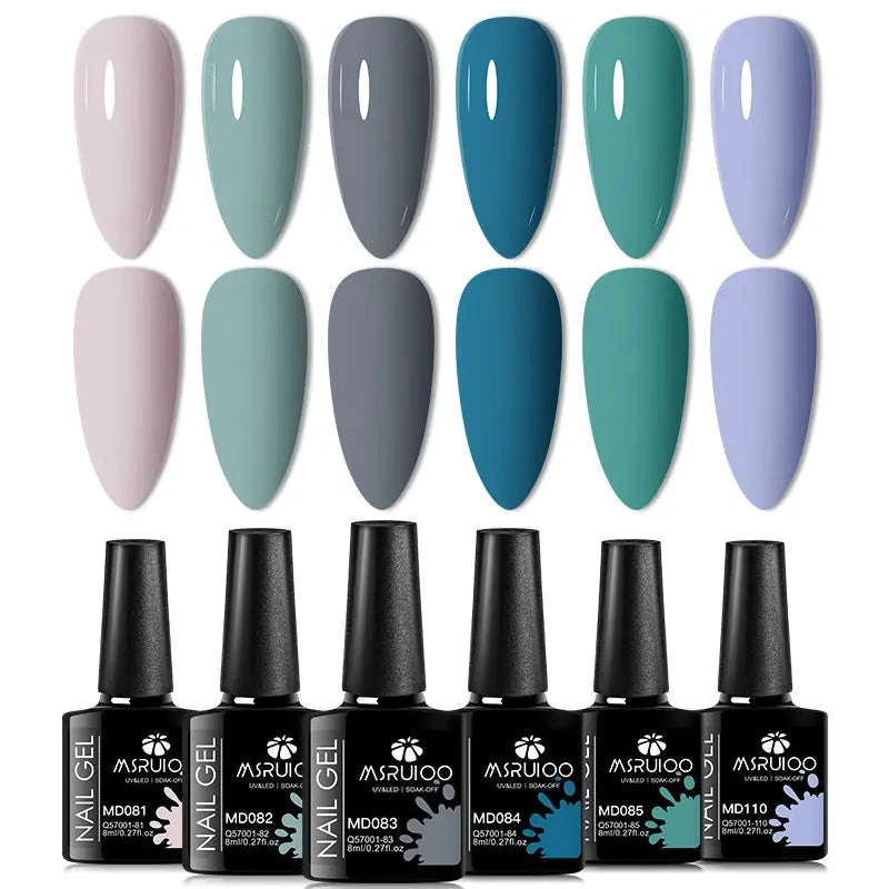 6pc All-Season Gel Nail Polish Set-ZH26453