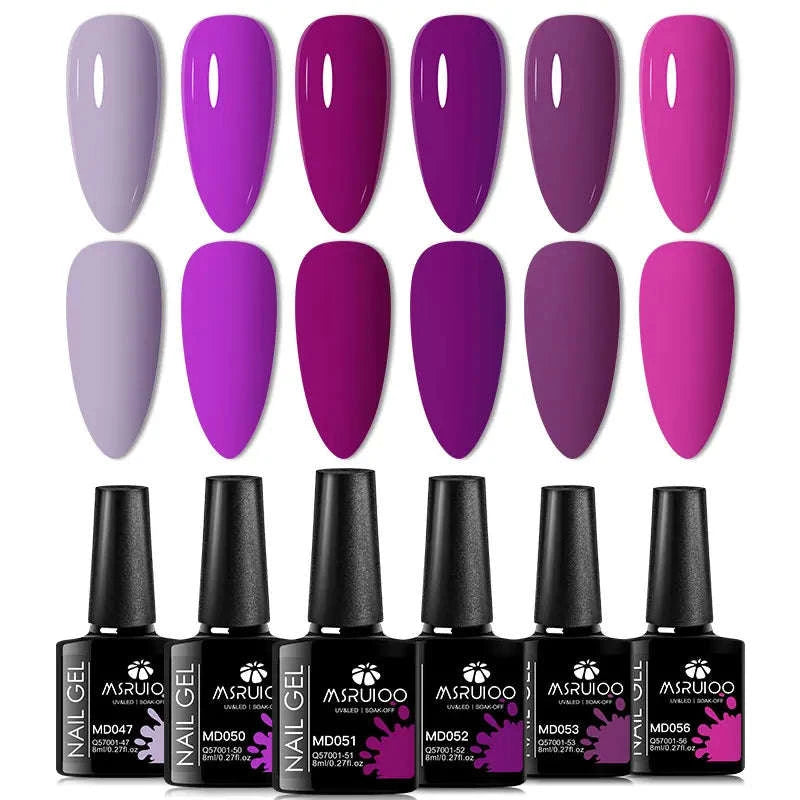6pc All-Season Gel Nail Polish Set-ZH26453