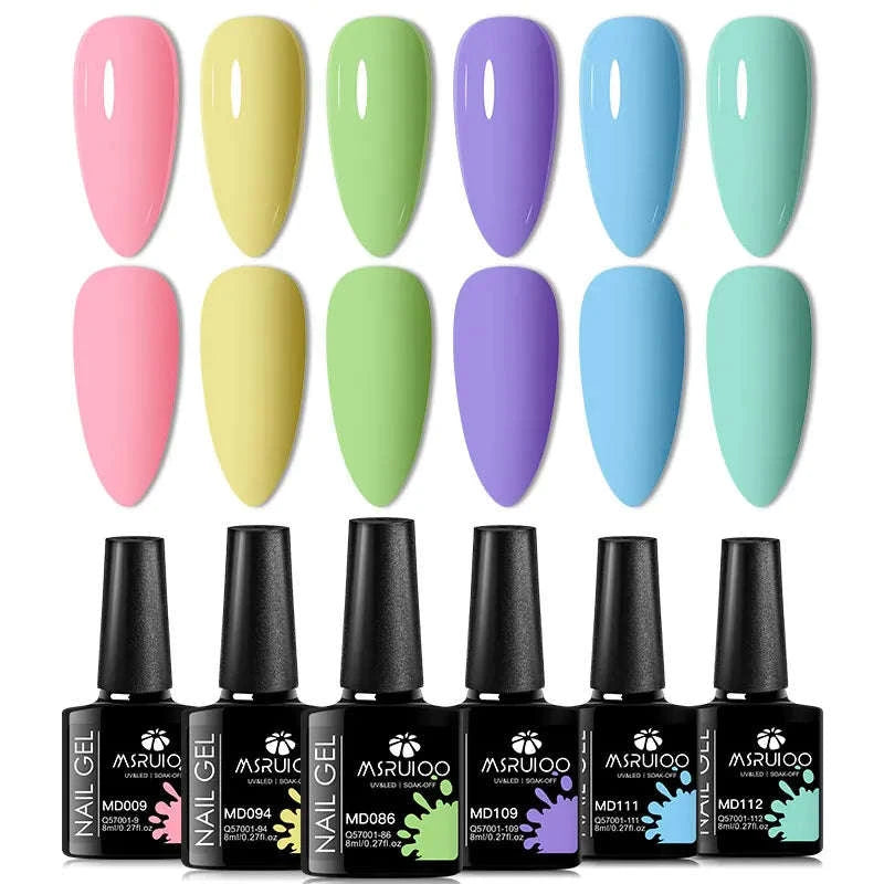 6pc All-Season Gel Nail Polish Set-ZH26453